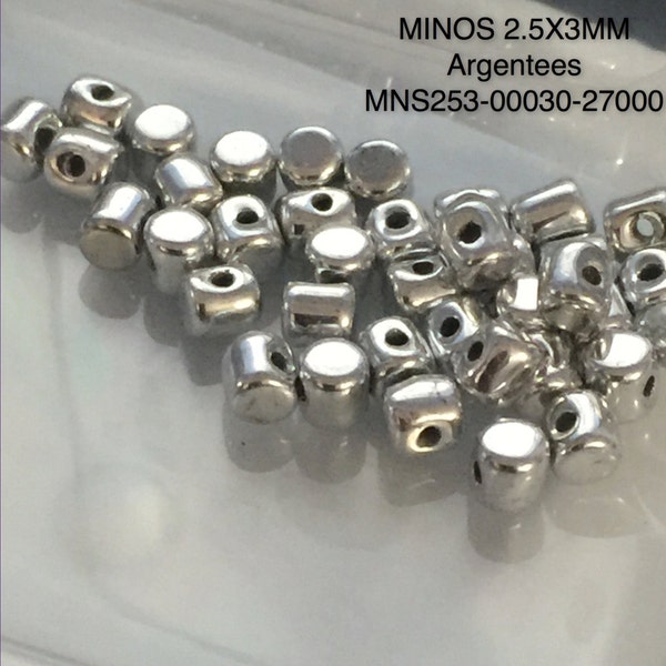 MINOS 2.5*3mm - Approx. 8.2 grams - Argentees - DD--MNS253-00030-27000