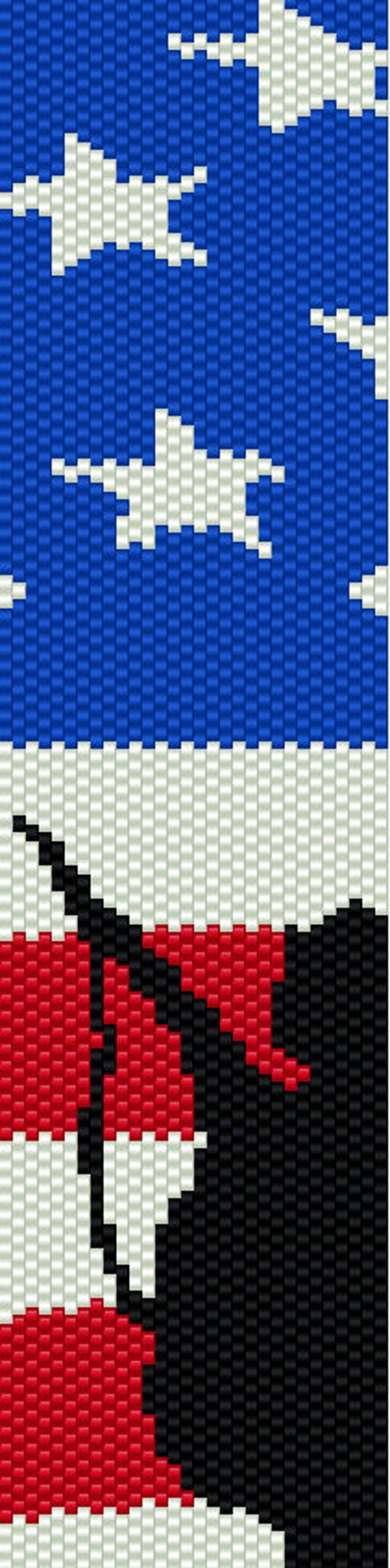 US Flag Bracelet Pattern Etsy