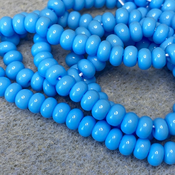 Preciosa Czech Beads 6/0 - Blue Turquoise - Approx. 12.6GM/Strand - Approx. 180 Beads - X--SB6-63020