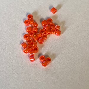 Miyuki 11/0 Delicas Beads - Opaque Orange AB - Approx. 7 Gm - D--DB161