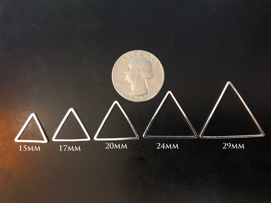 Silver Plated Triangle Shaped Link Findings Connector Jump - Etsy