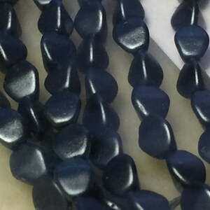 Pinch Beads - 5mm – 50 Beads Per Strand - Pastel Dark Grey/Hematite - X--PNC05-25037