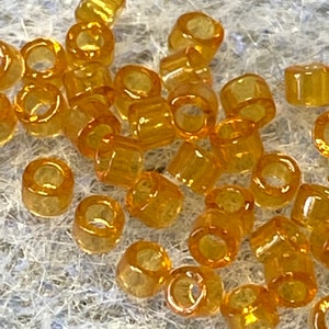 Miyuki 11/0 Delicas Beads - TR Marigold - Approximately 10 Grams - D--DB1101