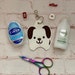 Cute dog hand sanitiser holder, Alcohol gel cover, hand sanitiser case, gift for colleague, gift for a friend, stay safe gift, dog Gift