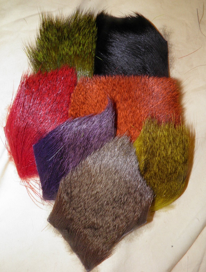 Deer Body Hair, Dyed - Etsy