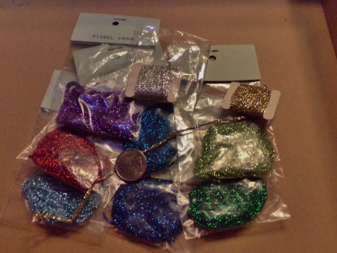 Tinsel Yarn Etsy