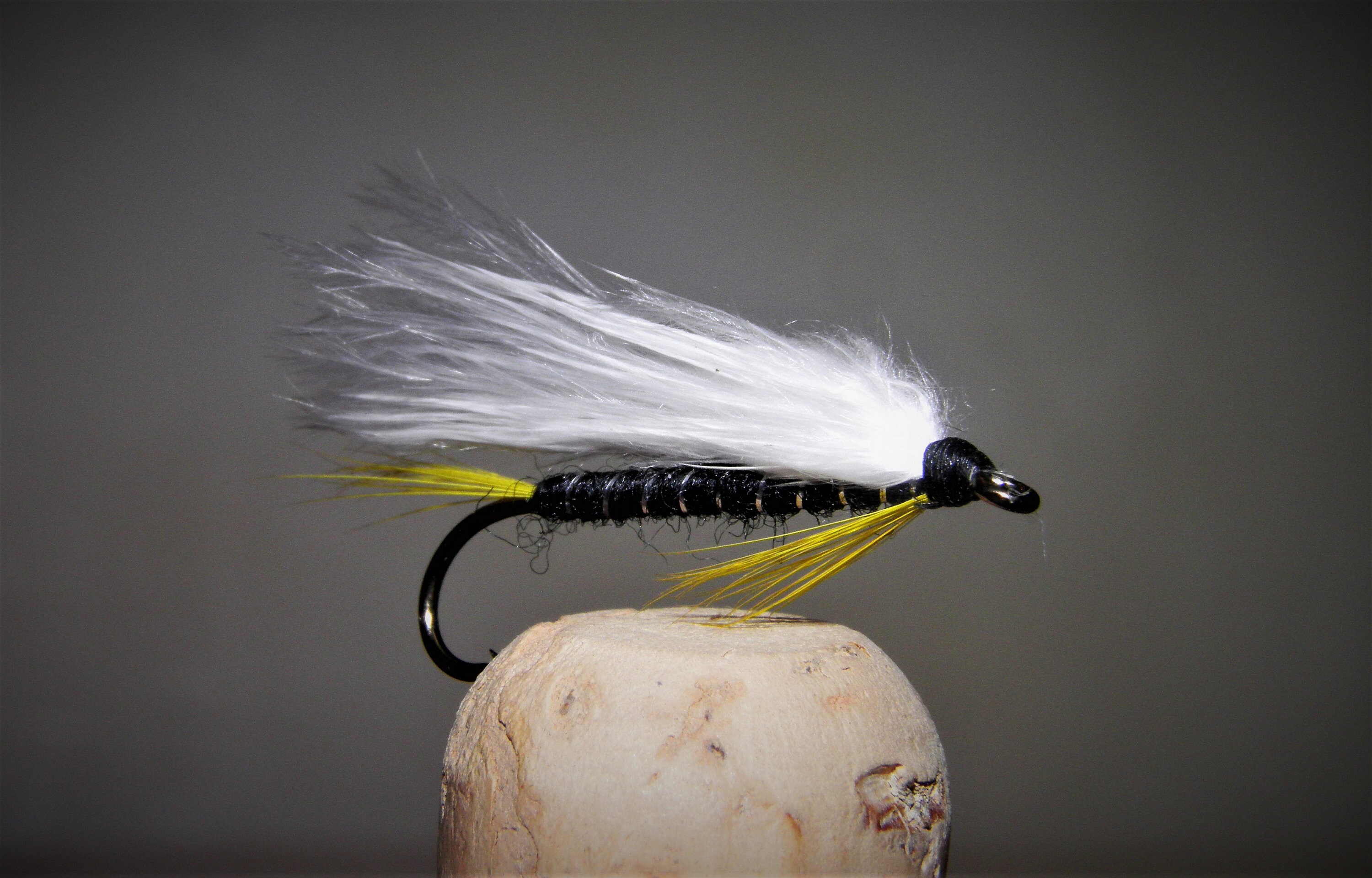 Black Ghost Marabou Streamer Set of Three Fishing Flies Etsy UK