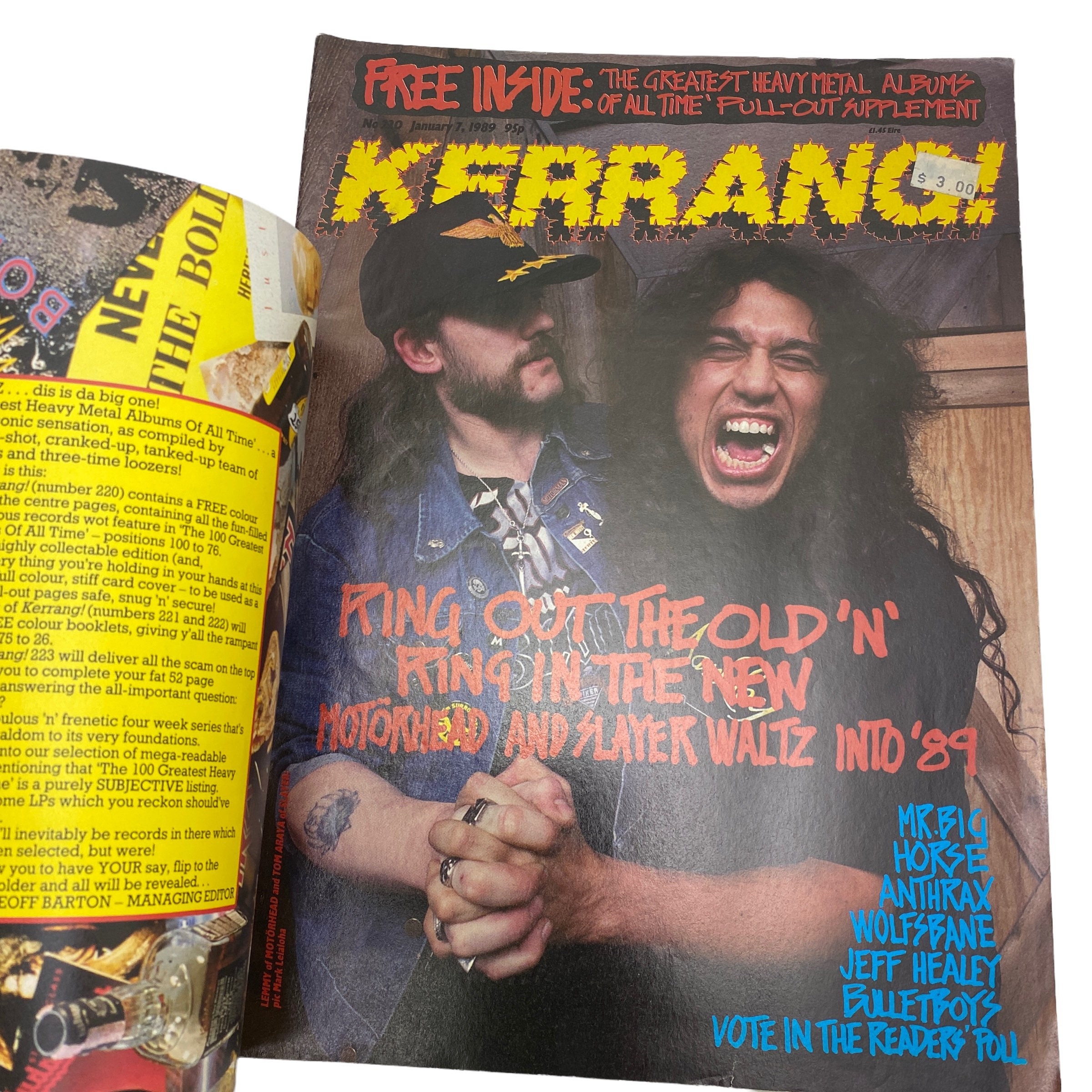 KERRANG MAGAZINES Vintage 1980-90s Rock Heavy Metal Punk - Etsy Sweden