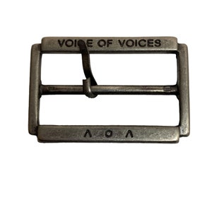 Two Coat Sleeve Buckles Components Silvertone metal Voice of Voices
