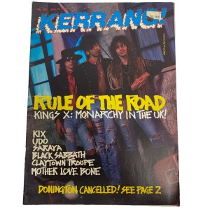 Kerrang Magazines Vintage 1980s Rock Heavy Metal Punk British Mags Sold