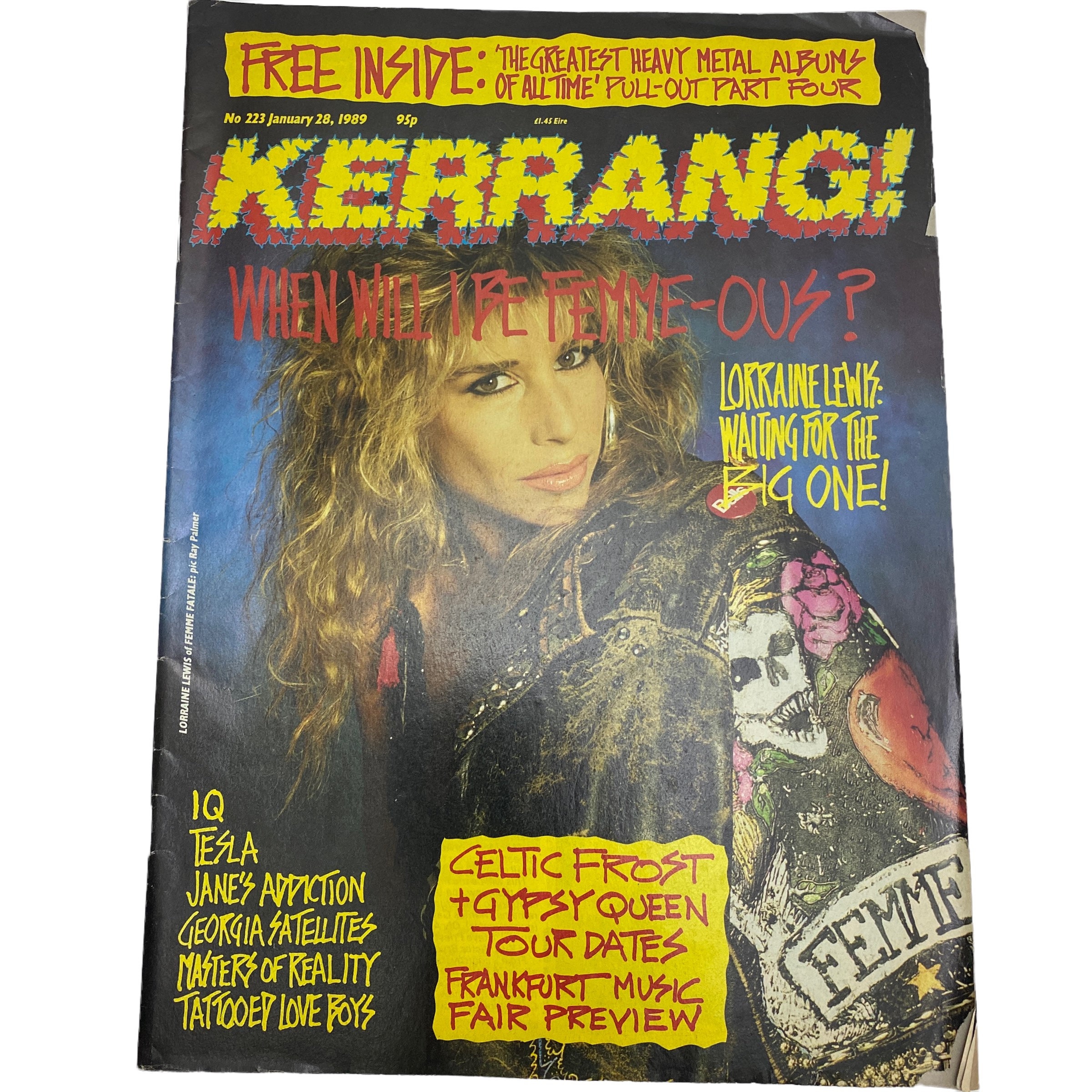 KERRANG MAGAZINES Vintage 1980-90s Rock Heavy Metal Punk - Etsy Sweden
