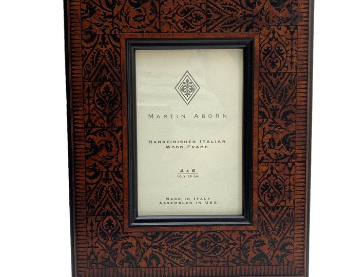 MARTIN ABORN FRAME Italian Wood Luxury Frame for 4x6 Photo Etsy