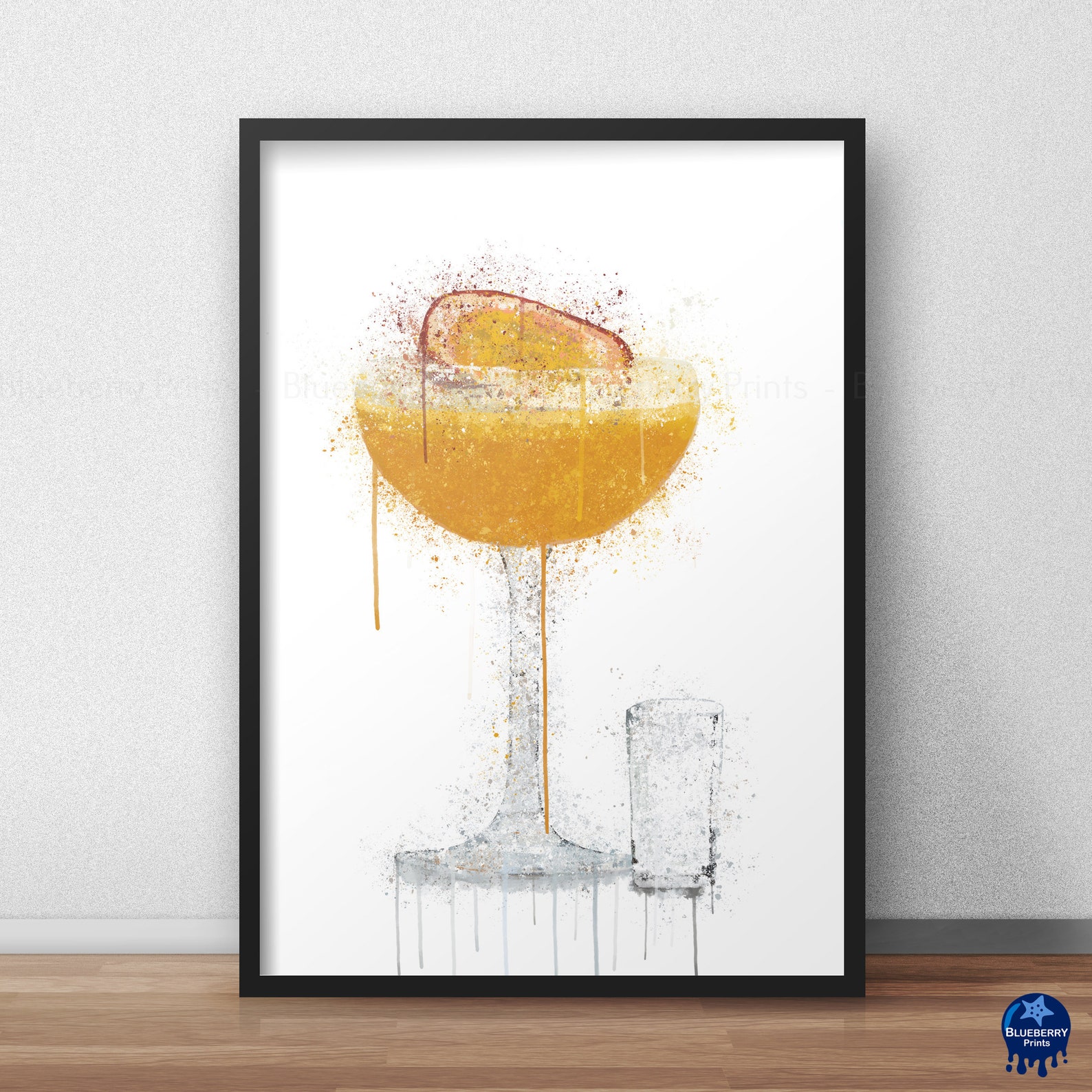 PORNSTAR MARTINI COCKTAIL Print Watercolour Splash Wall Art Etsy UK
