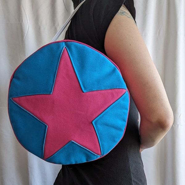 Ramona Flowers inspired star messenger bag! Round subspace purse