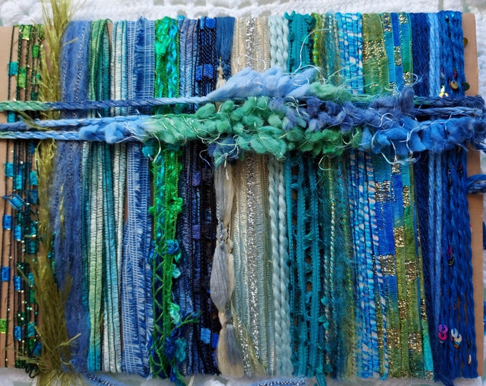 20 Yds. Mermaids Gone Wild Fiber Art Yarn Bundle/embellishment Etsy