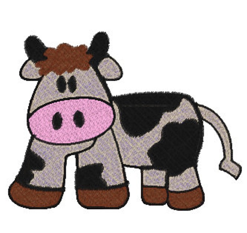 Baby cow machine embroidery design baby cow embroidery designs  etsy