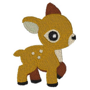 Baby Deer Fawn Machine Embroidery Design Baby Deer Fawn Embroidery Designs Embroidery Baby Deer Fawn Design Instant Download