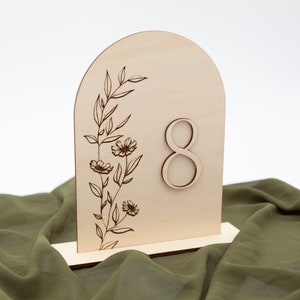 Boho Table Numbers and Table Decor, Wood Table Numbers, Acrylic Table Numbers, Wedding and Event Signage