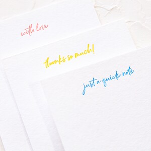 Cartes de notes dip-dyed de presse de lettre - blanc, cartes de teinture de cravate, papeterie d’ombre, papeterie personnelle 5x7 image 7