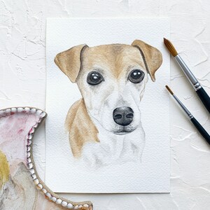 Watercolor Pet Portrait, Custom Hand-Painted Watercolor Painting, dog portrait, cat portrait
