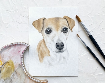 Custom Watercolor Pet Portrait: Hand-Painted Dog or Cat Art
