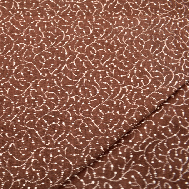 Napkins Swirls On Dark Brown Cotton Set of 6