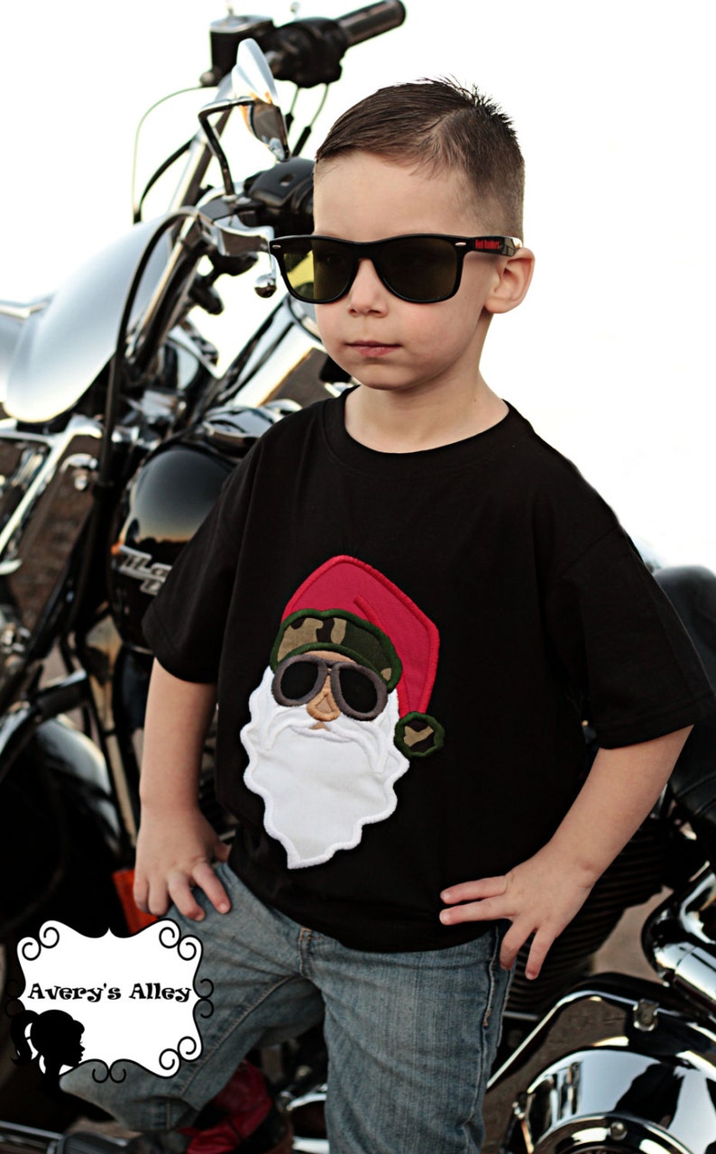 camo santa shirt