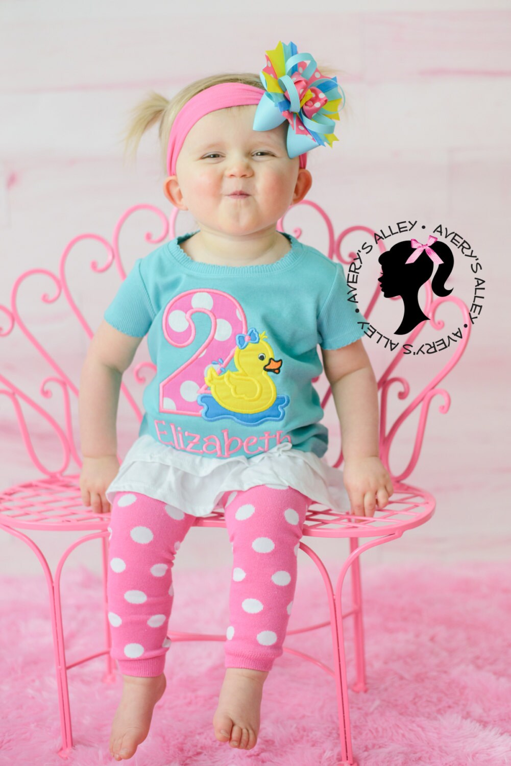 Rubber Duck Birthday Any Age Personalized Girls Applique - Etsy