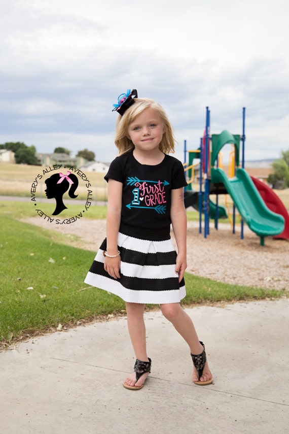1st Grade 2nd Grade 3rd Grade Any Grade Girls Arrow Black