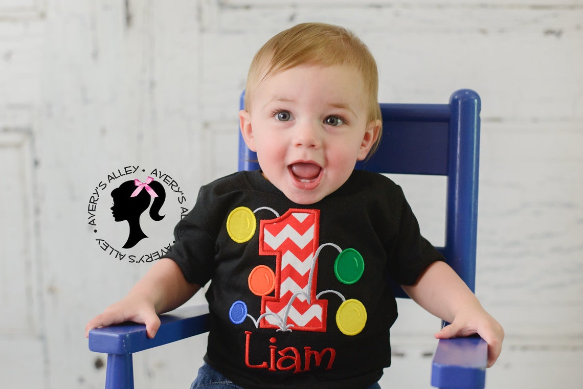 Bouncy Balls Birthday Any Age Number and Personalized Name Etsy