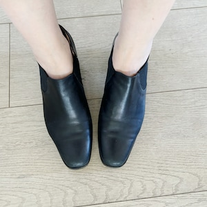 womens goth Chelsea boots size 38
