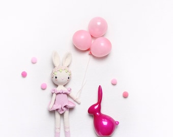 kikalite Ballerina Bunny Charlotte - Crochet pattern • English / Spanish / Turkish / Italian / German • amigurumi crochet pattern