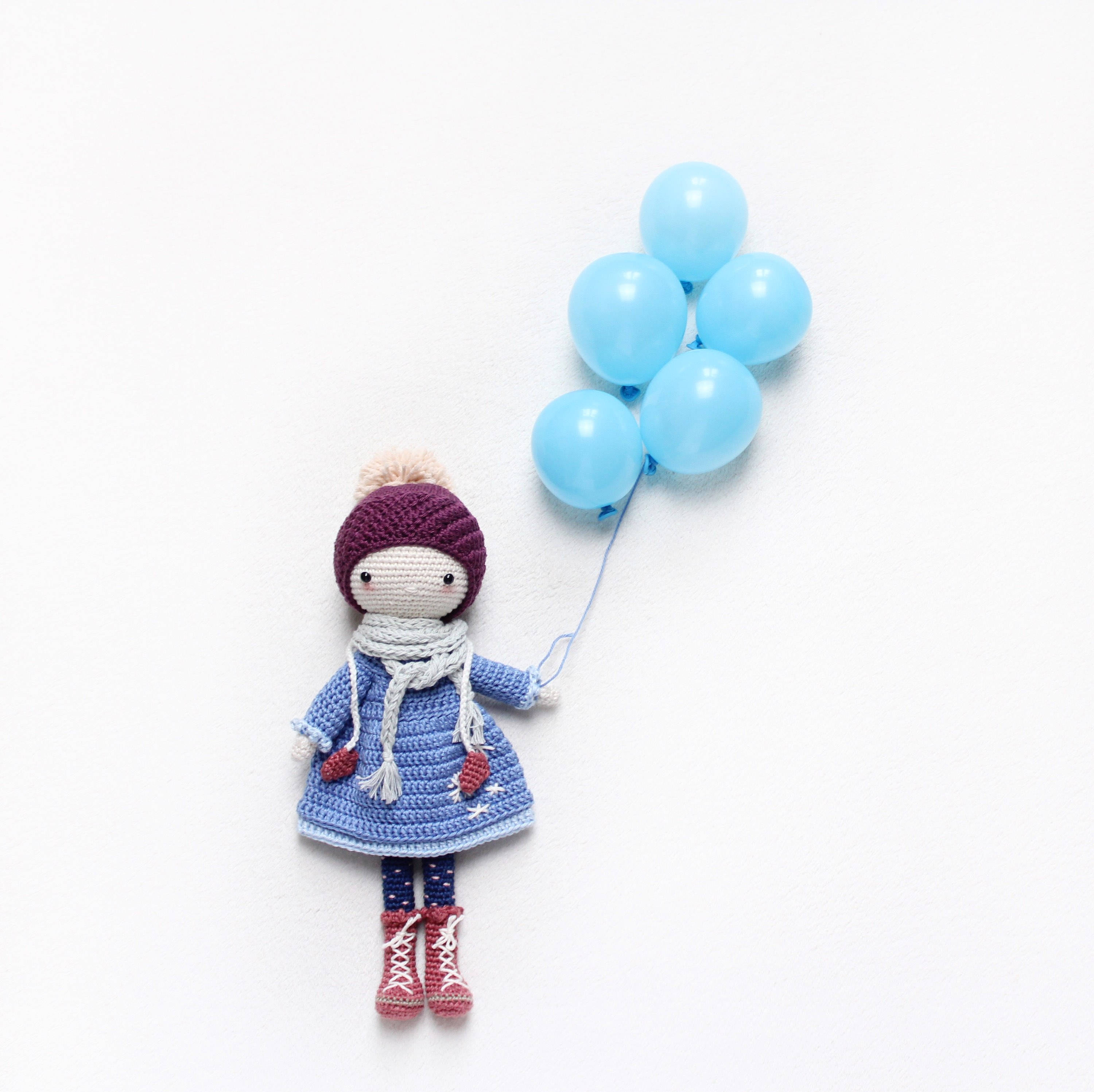 Kikalite Snowflake Amigurumi Winter Doll English Etsy