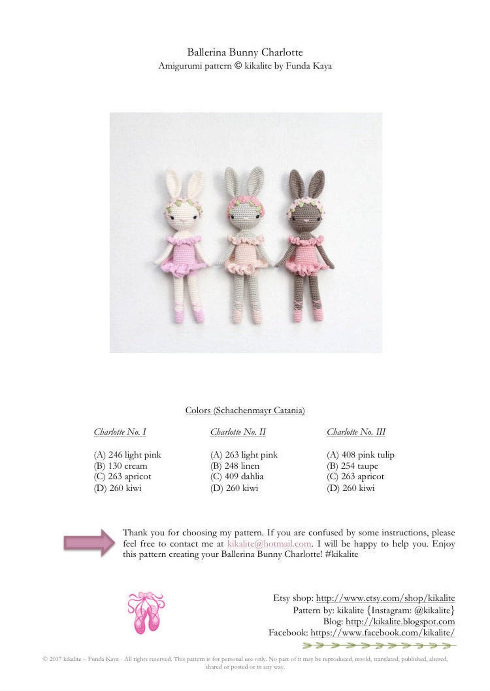 Зайка балерина крючком схема