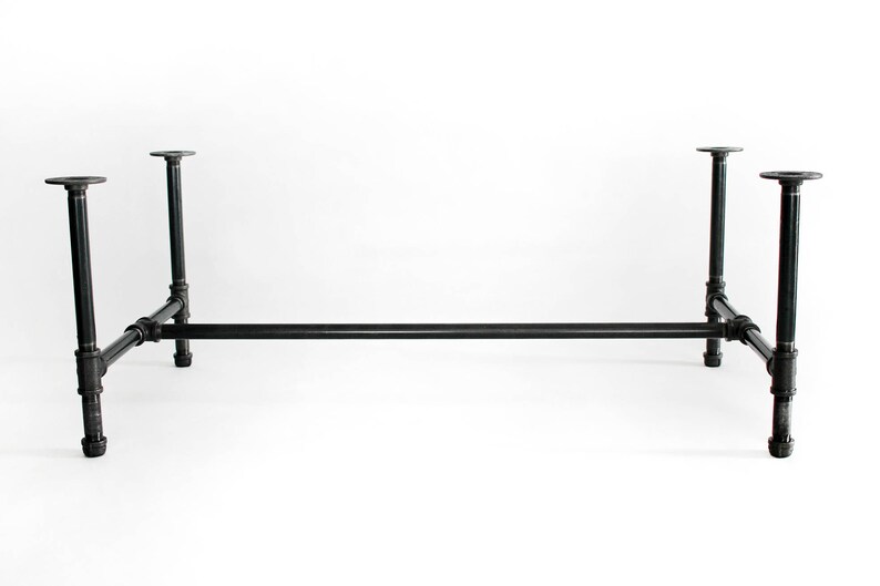 Black Pipe Table Base 3/4 Coffee Table Legs DIY Stand Etsy