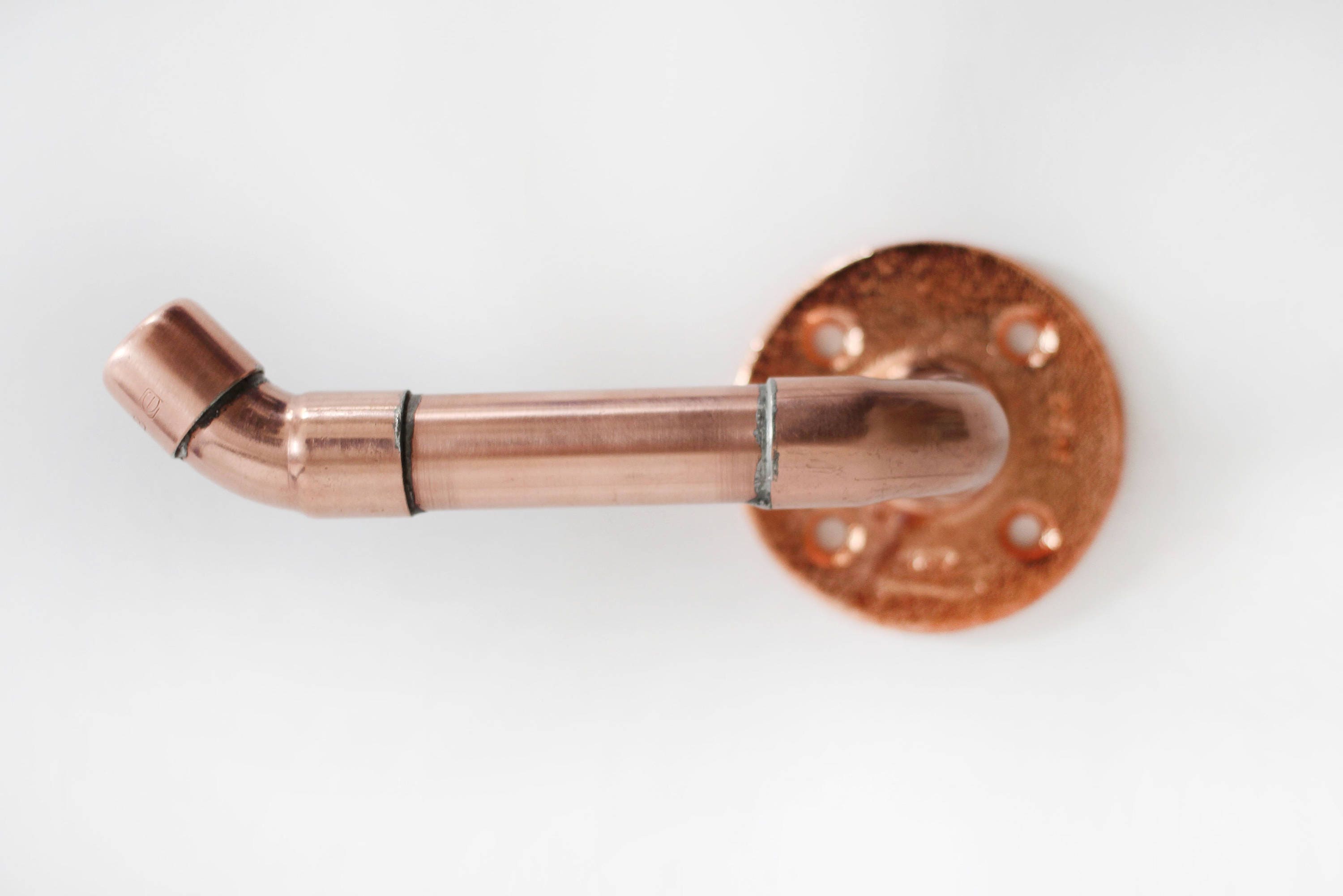 Copper Bathroom Accessories Set Polished Copper Pipe Copper Etsy UK
