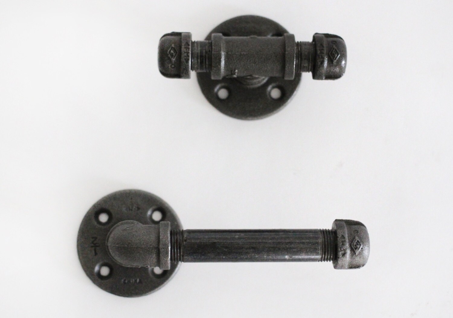 Bathroom Accessory Set Black Pipe 2 Piece for Half Bath. Etsy