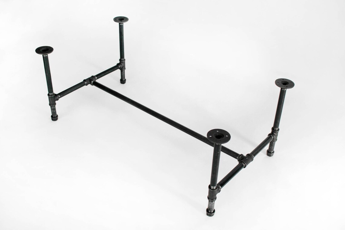 Black Pipe Table Base 3/4 Coffee Table Legs DIY Stand Etsy
