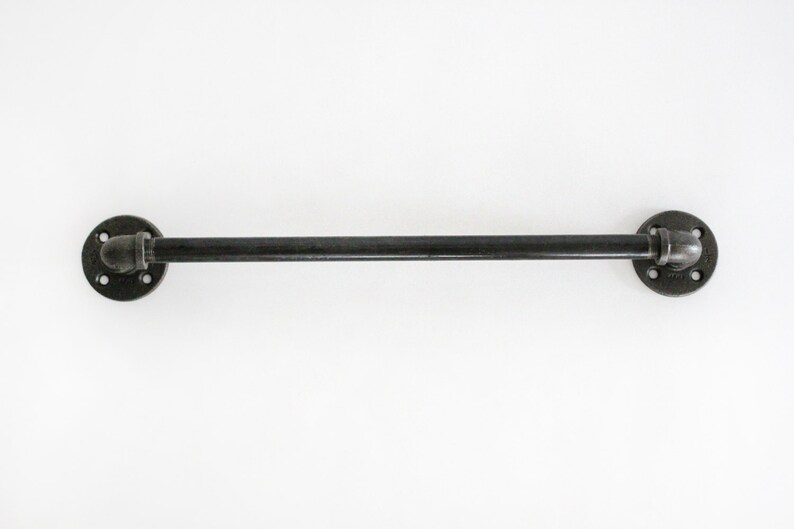 Customizable Industrial Barn Door Handle. Stripped Black Iron Etsy