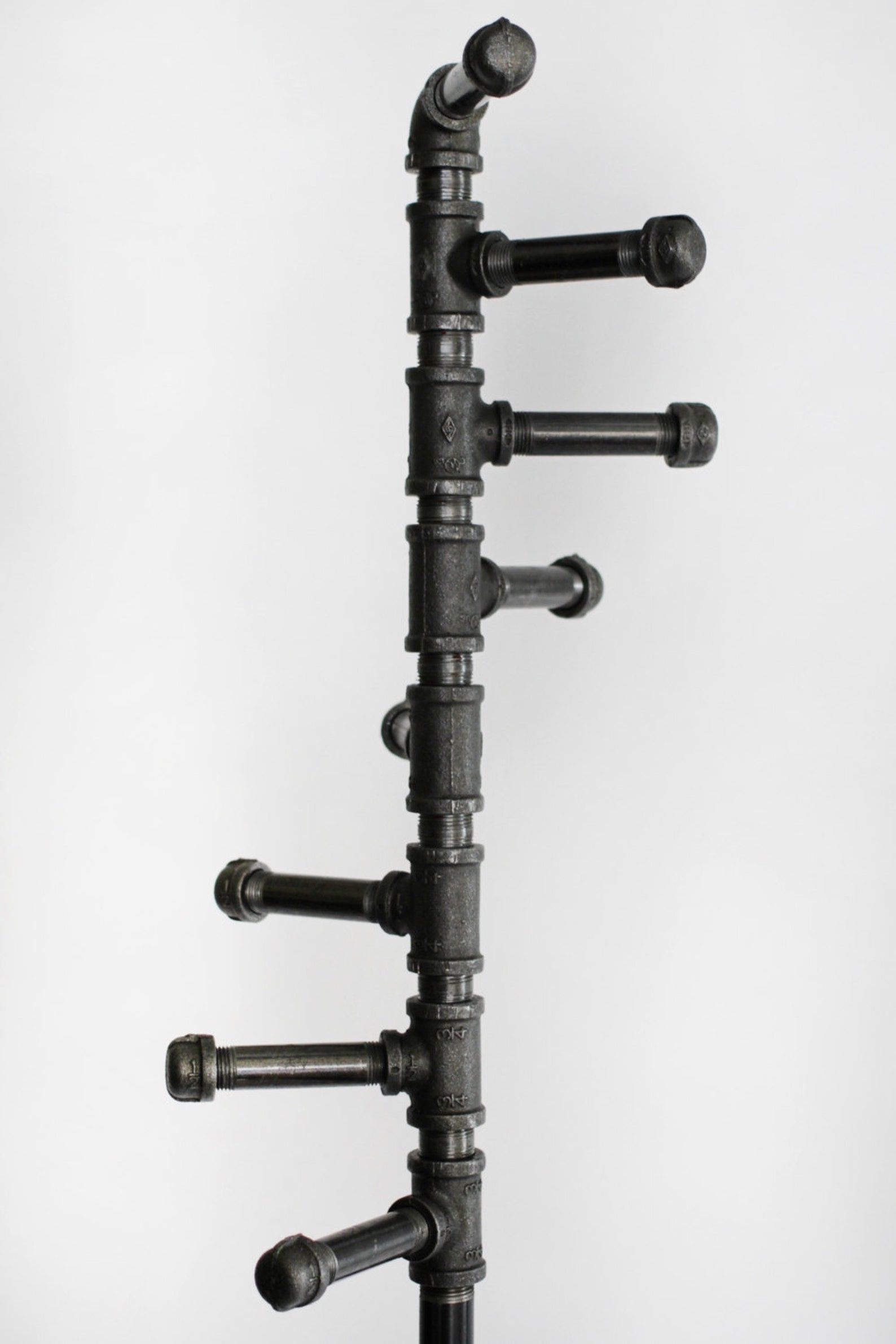 Black Pipe Coat Rack Industrial Style Free Standing Metal - Etsy