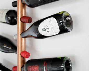 Copper wine rack wall mount hotsell