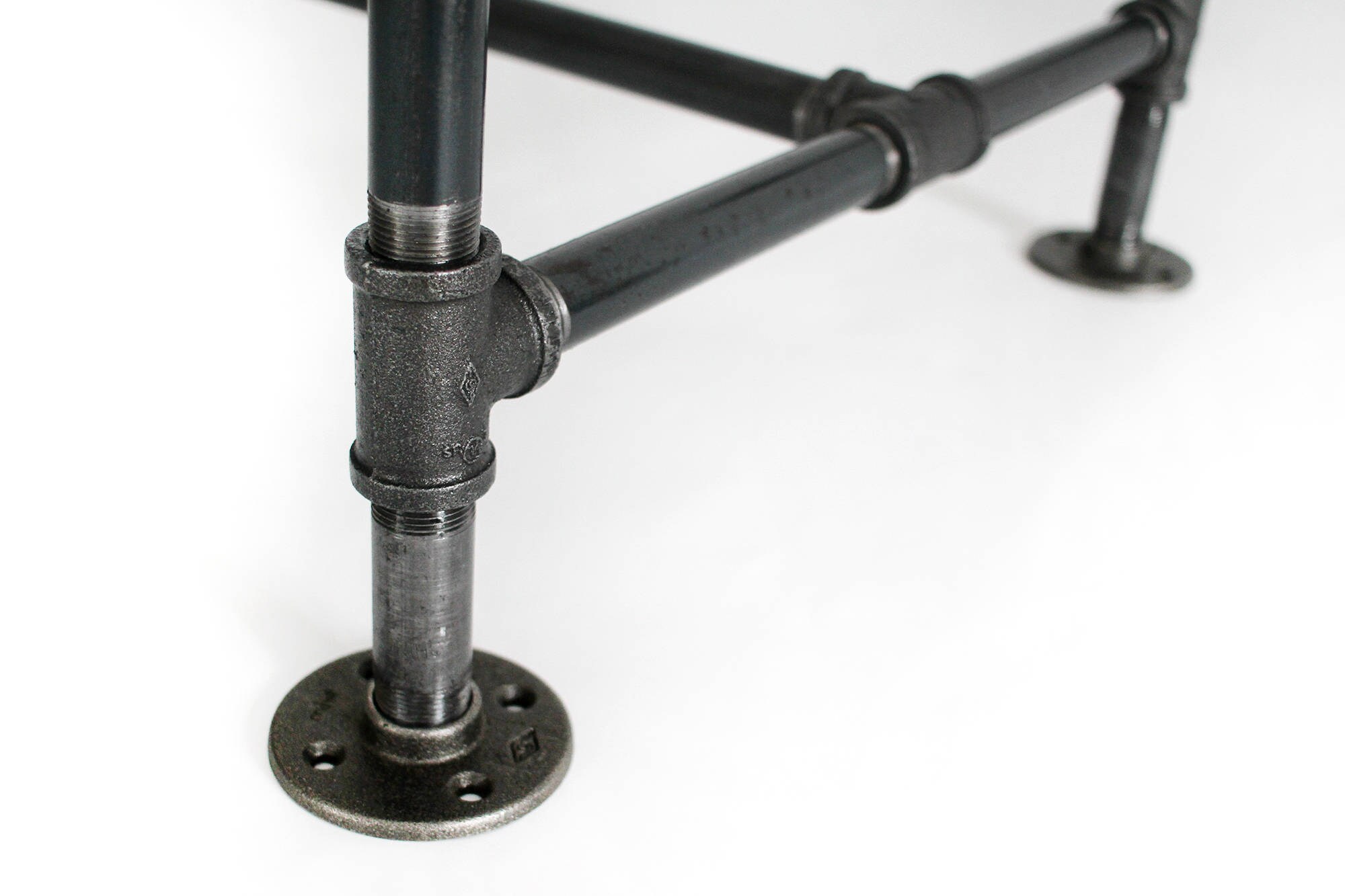 Black Pipe Table Base 3/4 Coffee Table Legs DIY Stand Etsy