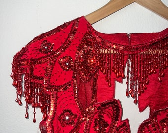 Vintage "Some Like it Hot" Beaded and Sequined Dress
