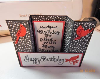 Happy Birthday Bridge Fold Card