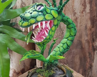 Baby Monster Venus Fly Trap Plant. Handmade OOAK sculpture