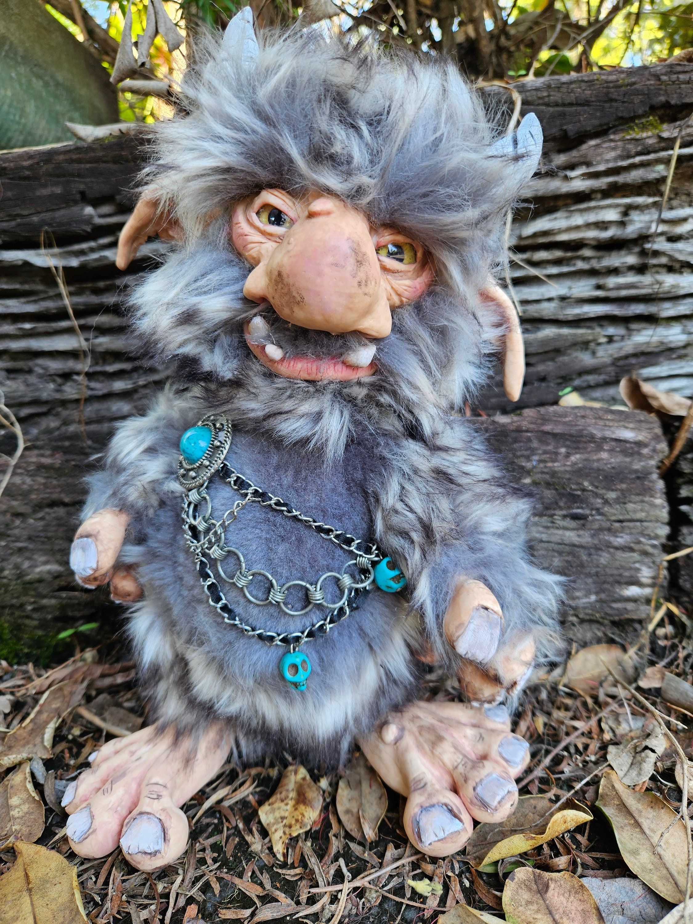 TROLL MONSTER TEE / NATURAL Lサイズ Troll Fantasy Art - Etsy