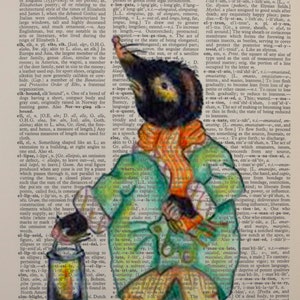 Wind in the Willows Dictionary Art Print Badger Gift Ideas Boys Room ...