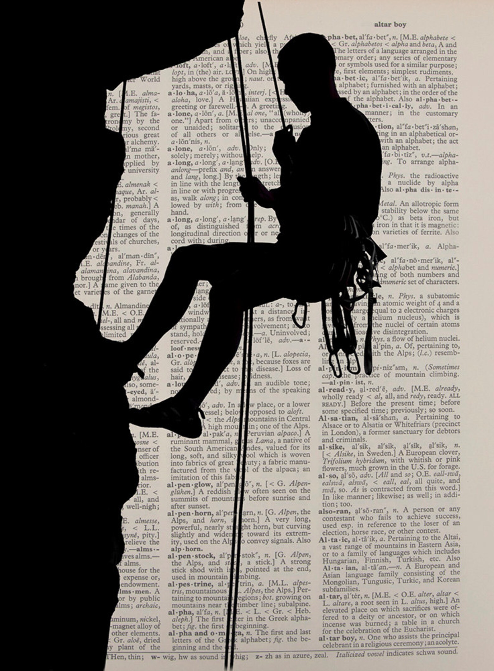 Rock Climbing Dictionary Art Print Decor Rock Climbing Poster Etsy