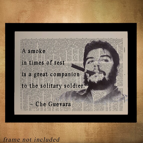 Spiksplinternieuw Cigar Dictionary Art Print Che Guevara Quote Wall Art Gift | Etsy BX-04