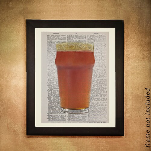 Beer Dictionary Art Print Microbrew Micro Brew Brewing Food Etsy